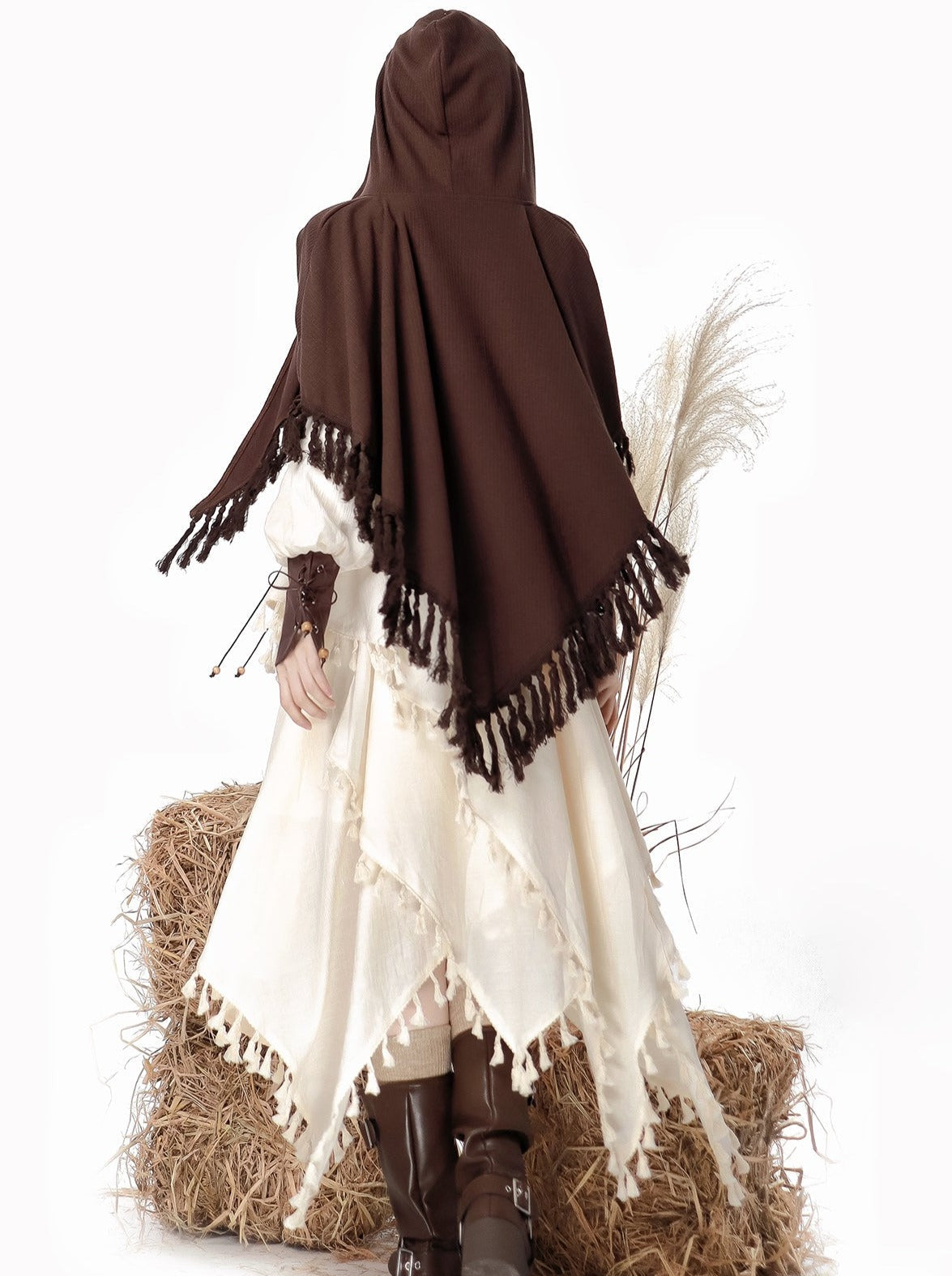 Stil Kleid Exotische Weste Cape