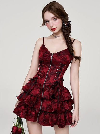 Jaccard Rose Kleid Slings Spicy Tea