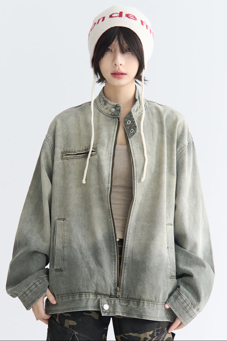 ジャケット ジーンズ オンブレ リラックス