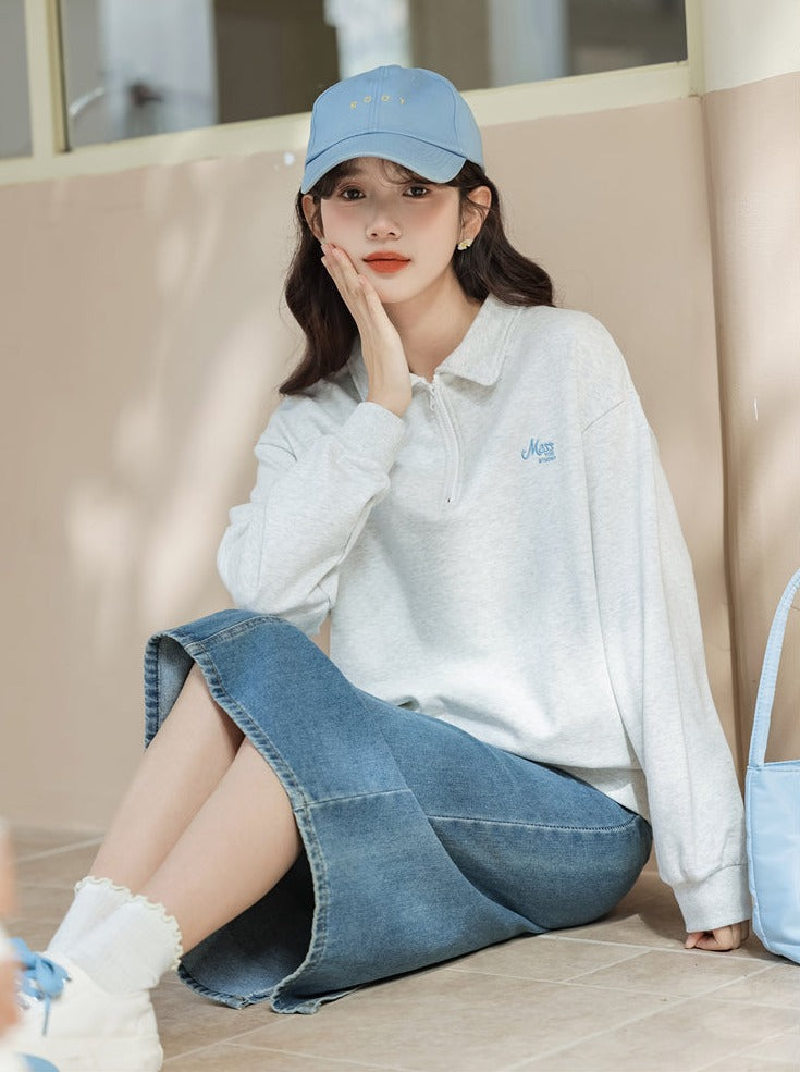 Freizeit-Poloshirts im College-Stil