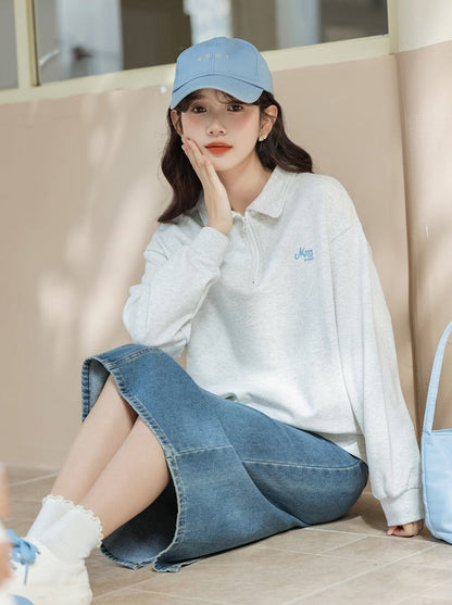 Freizeit-Poloshirts im College-Stil