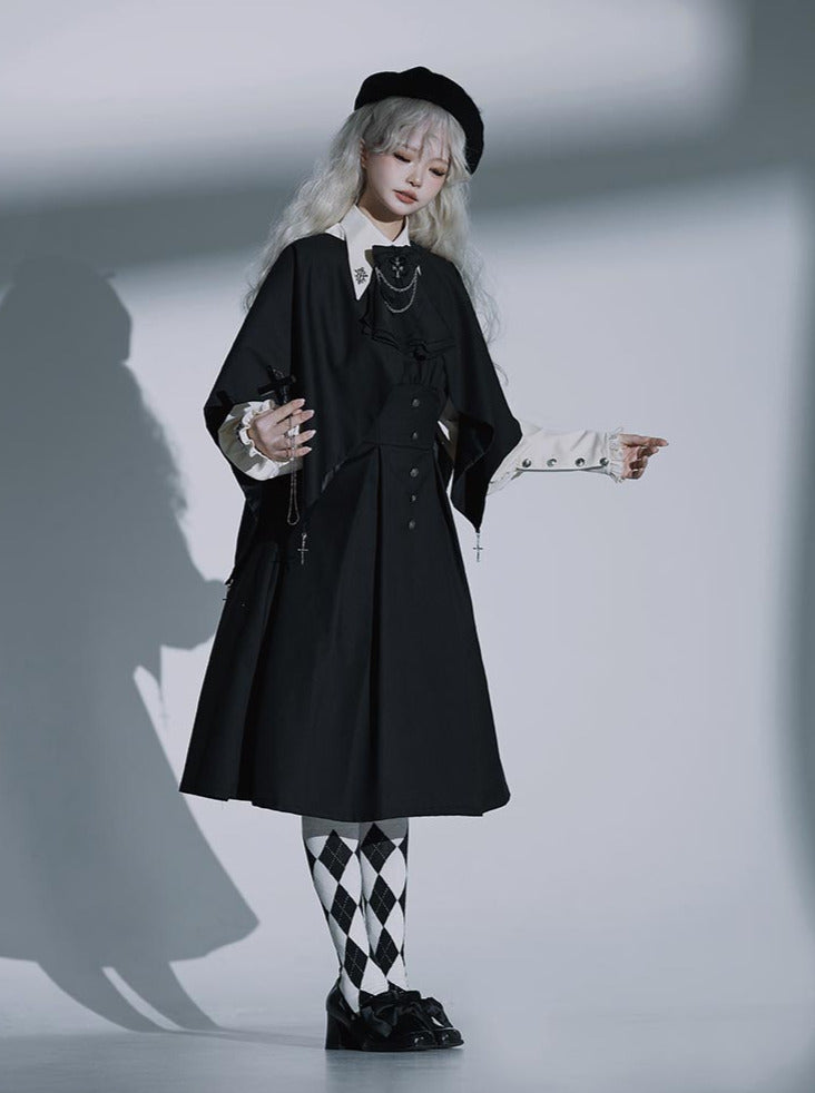 Magic Cloak Prince Shirt Set Suspender Cloak Lolita Dress Nightclaw