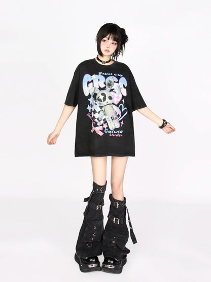 Rabbit T-Shirt Print Dark