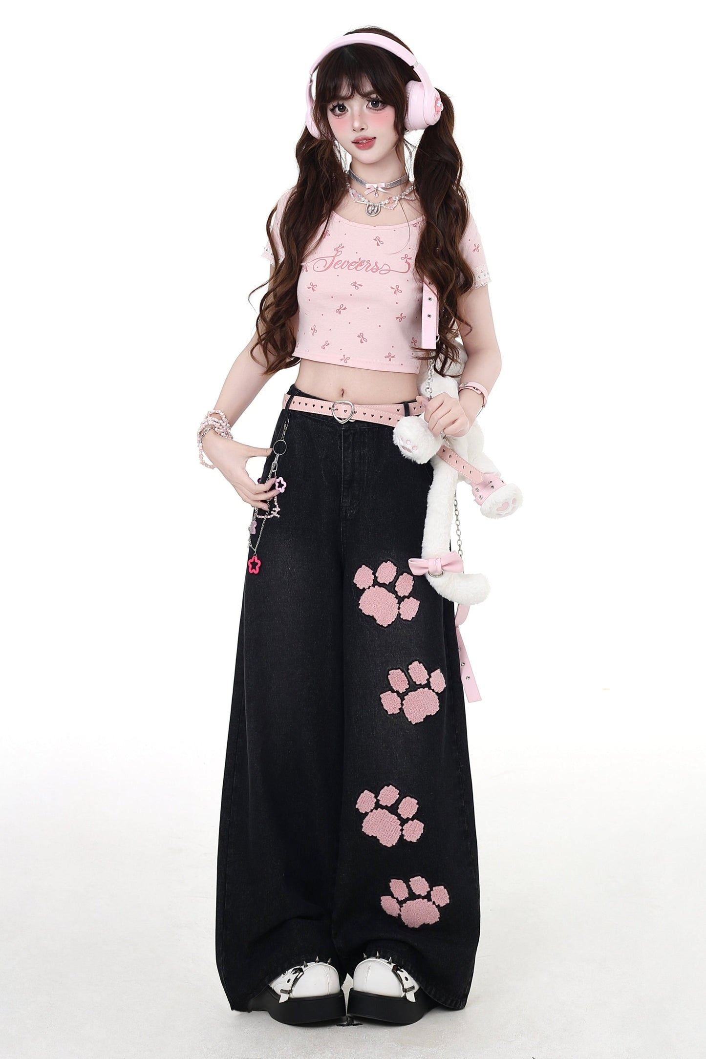 レースTシャツガールクレイジーピンク