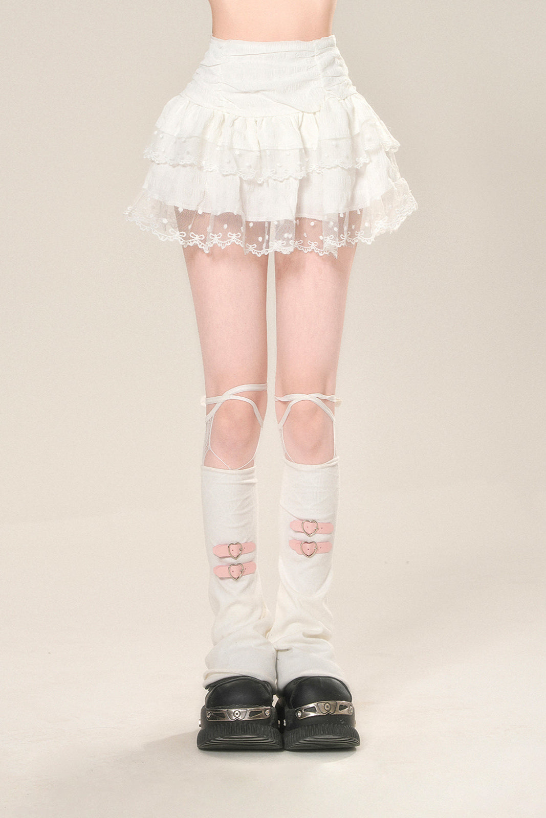 メッシュスカート ウエストAラインハイ