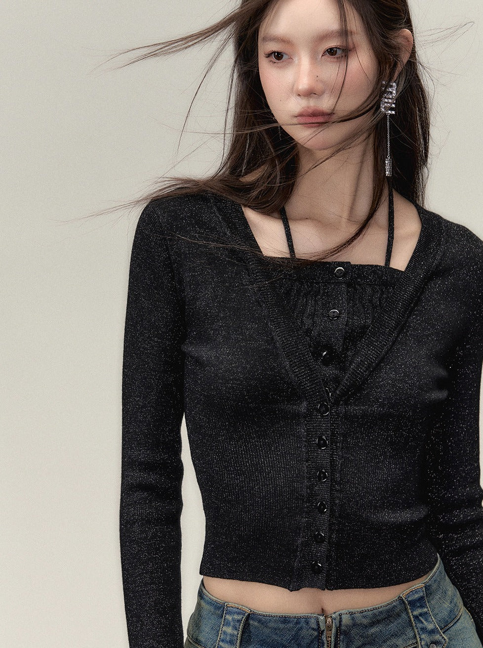 Gefälschte zweiteilige Ramewest Slim Tops