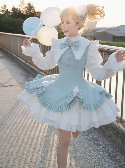 Süßes Lolita-Kleid. Magisches Reservat-Mädchen, mädchenhaft