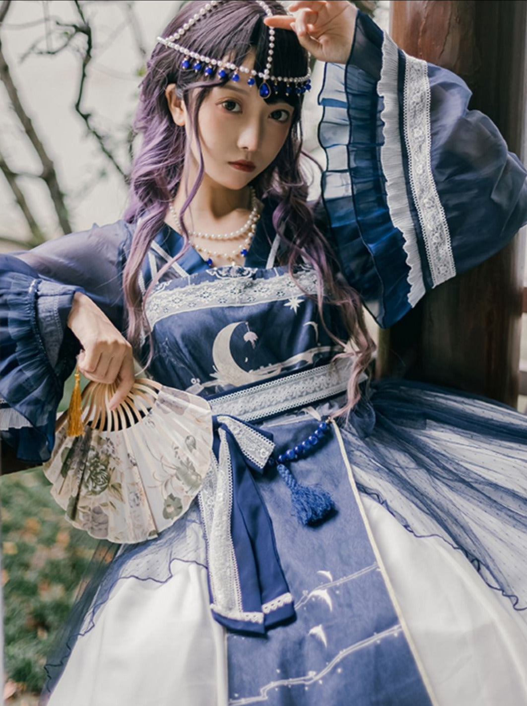 ロリータナイト三日月吊り下げドレスセット