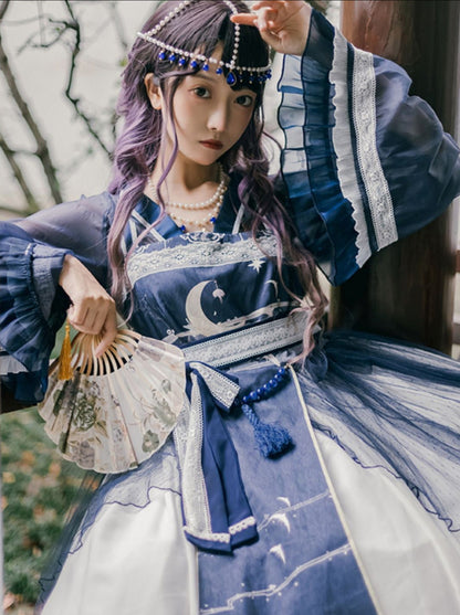 ロリータナイト三日月吊り下げドレスセット