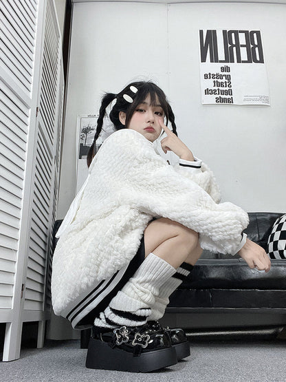 Toe Denim Shoes Puppy Platform Angel Punk Style Round