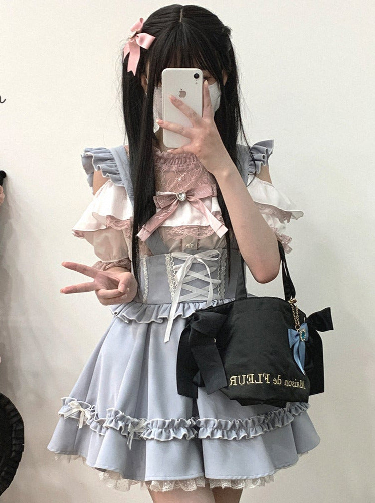 Flir Whauller Design Waist Lace Apribon Puffskart