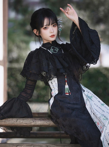 Multi Shawl Reservations Lolita Frilled + Wear Top