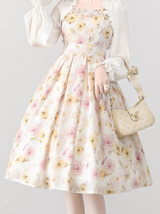 Lolley Kleid + Cardigan Ta Trochrasic Elegan Forest Basket