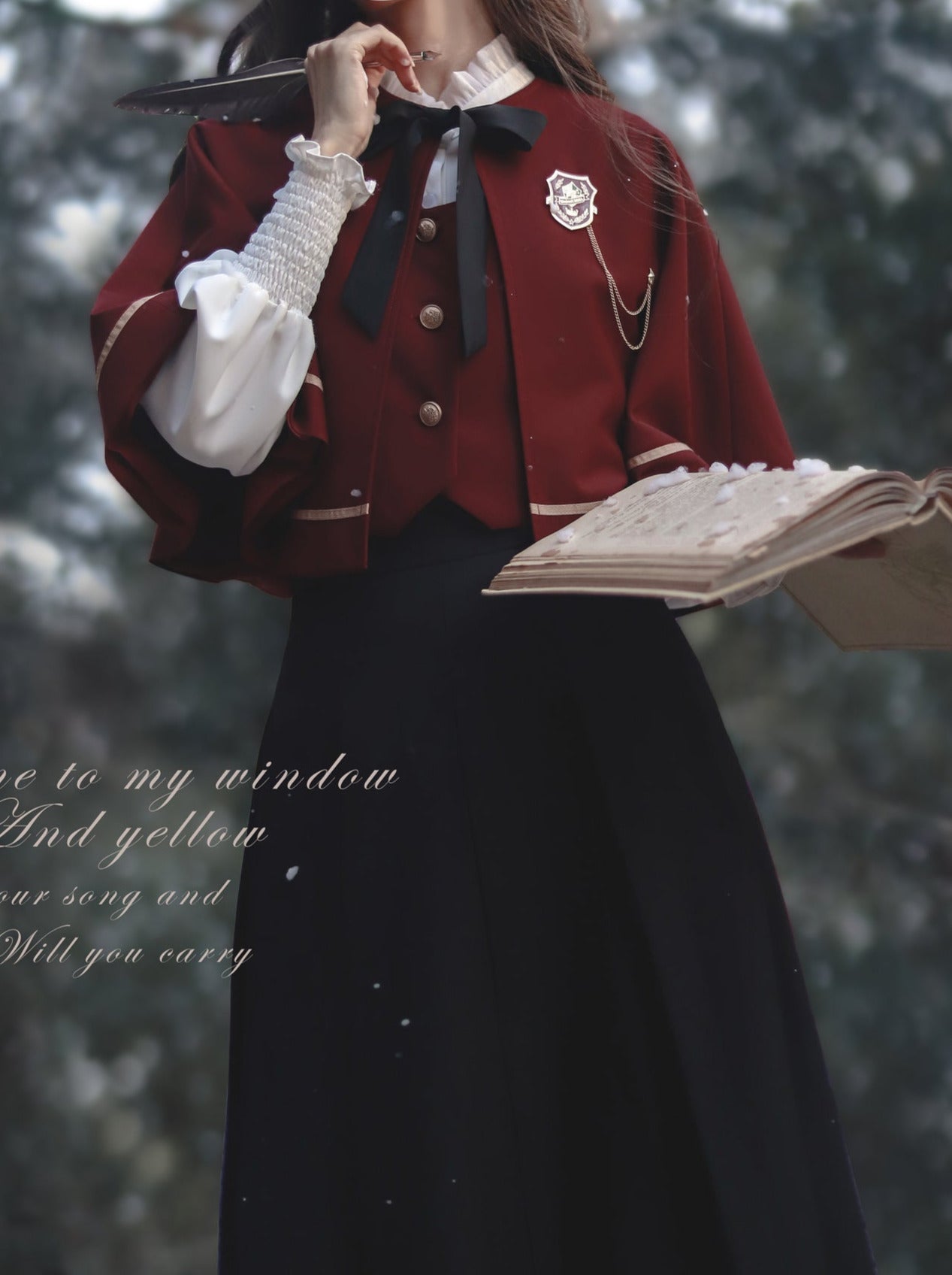 クリスティーンケープ エレガントスカート ベストシャツ ロング