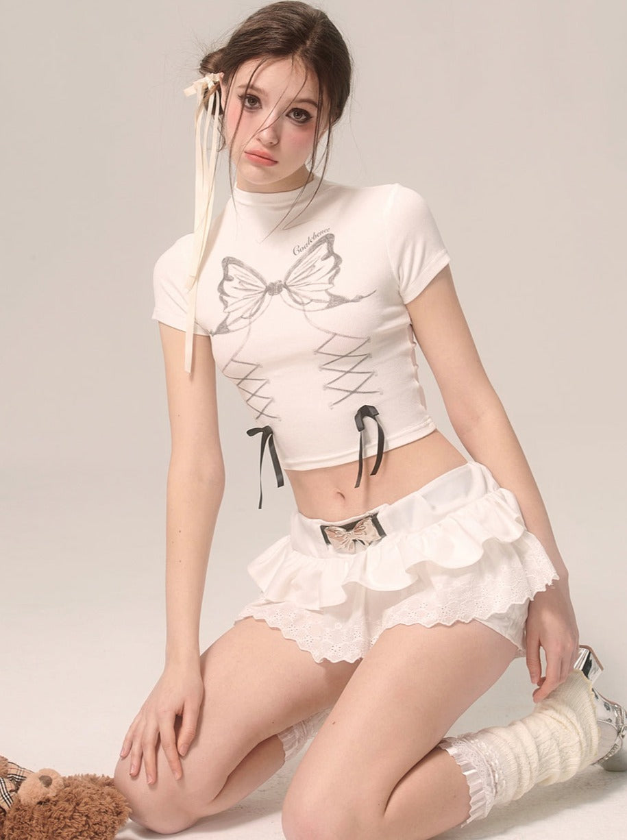 レースアップデザイントップス ジョーダン サマーガール