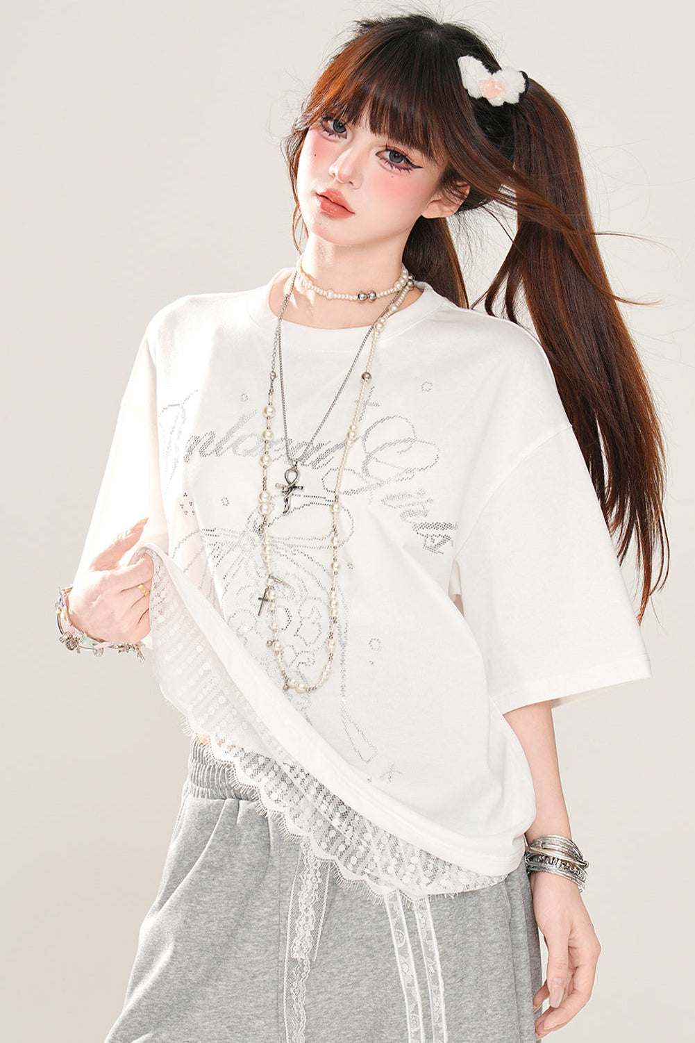 ライトトップルージュレースサブカルチャー