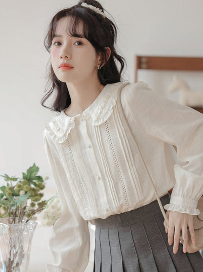 Retro Lace Doll Blouse Collar