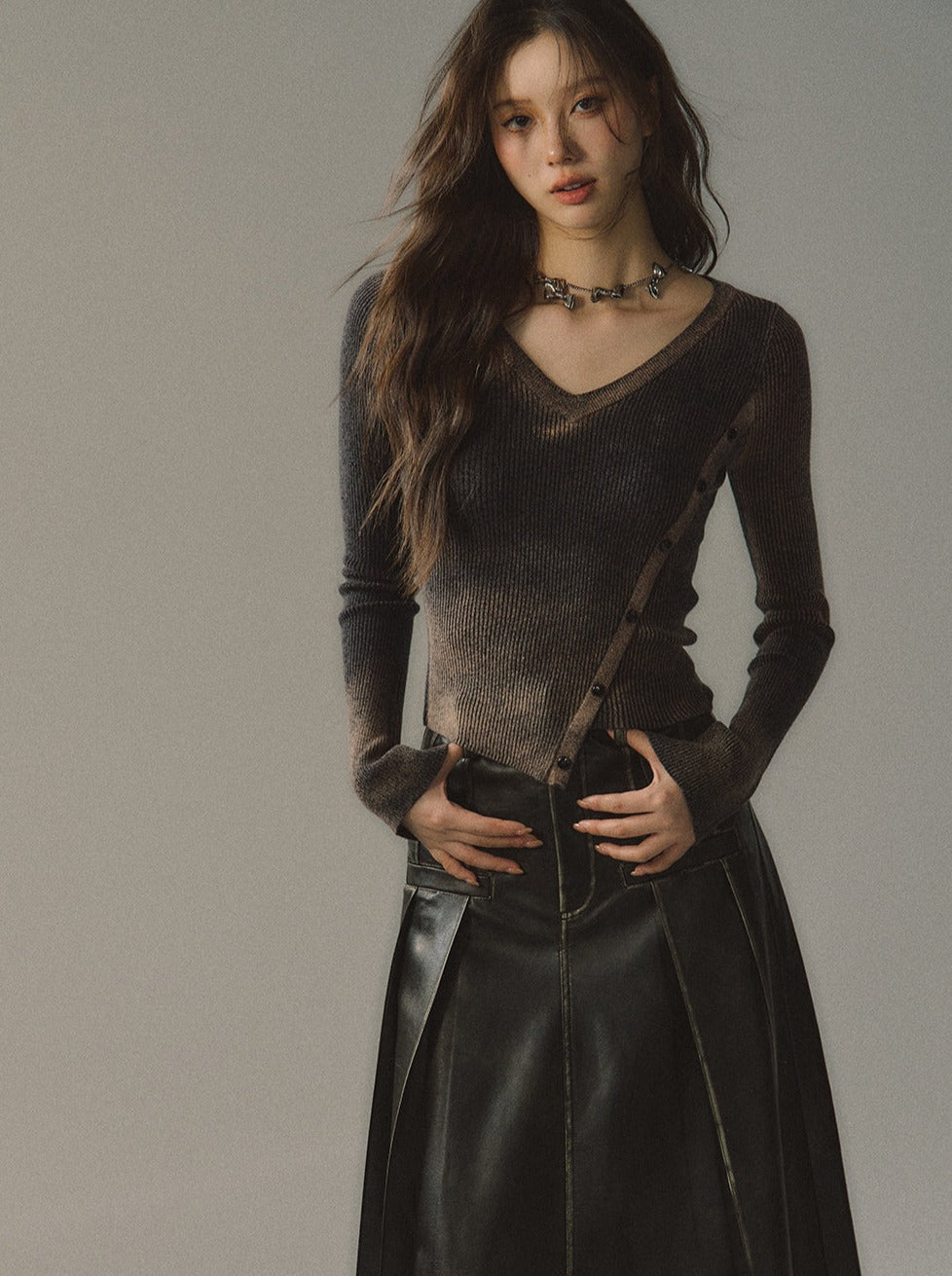 Neckholder-Top mit schmaler Taille und quadratischem Ausschnitt