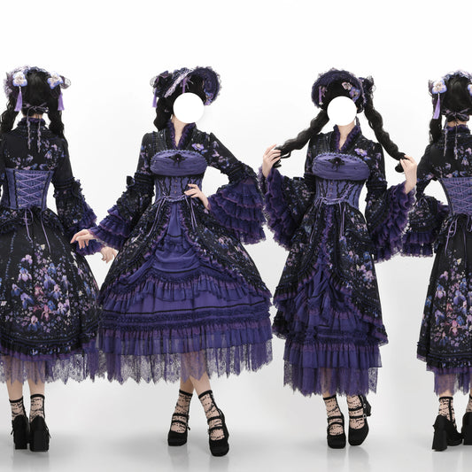 Ilyiana Iris Lolita Set – Top / Corset / Skirt / Bonnet