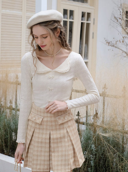 Top Französisch Gelb Rock Check Milchshake