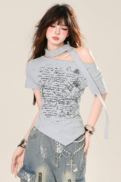 ショルダーベティ アシンメトリーワントップ