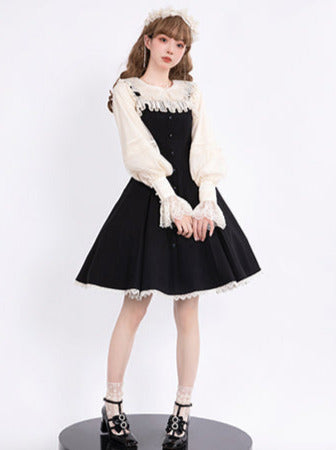 Song Love Elegantes Kleid Kurz/Lang Lolita Reservations Schwarz Piano Satin Sass