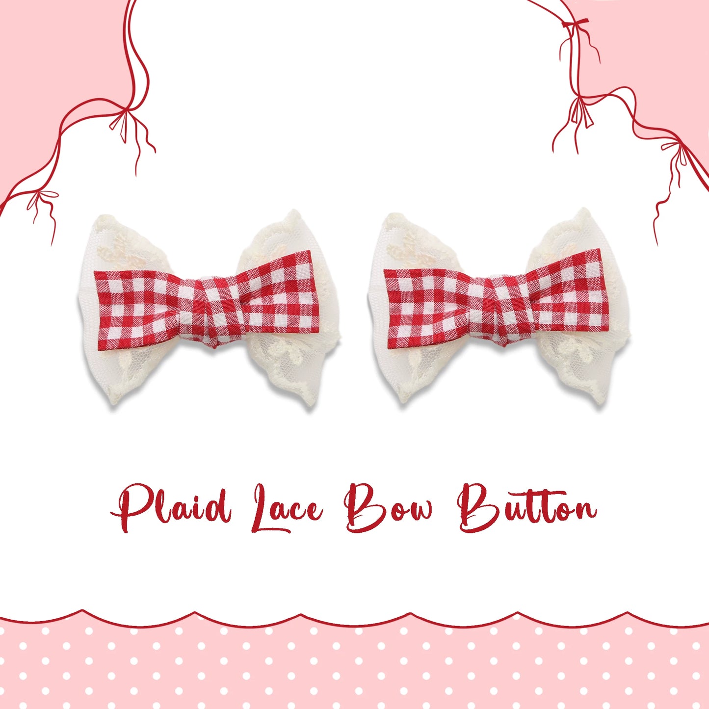 Sweet Bow Shoe Clips - Removable Lolita Shoe Accessories