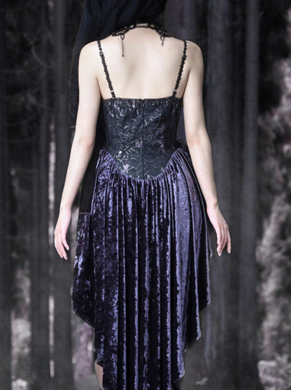 ゴシックレース ルナ サスペンダードレス トレーリングベルベット