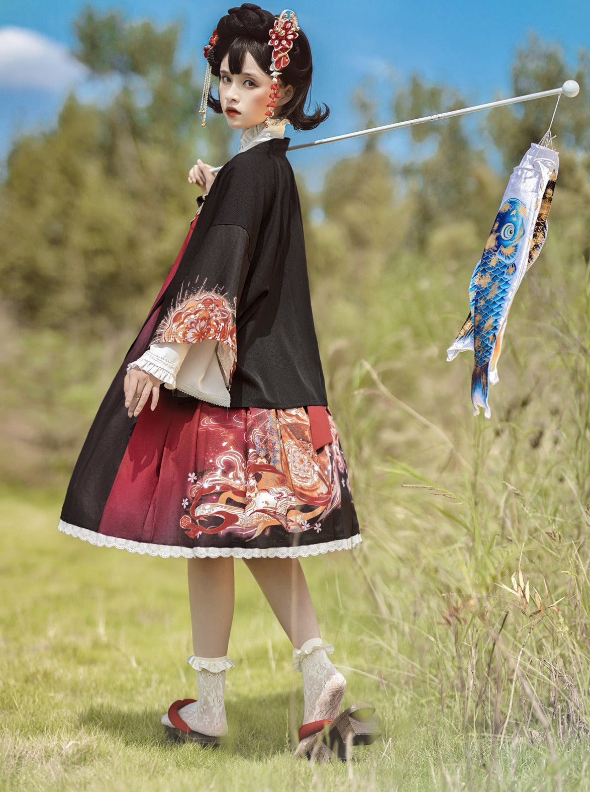 Lolita Japanisches Dunkles Set