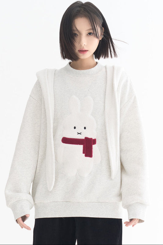 Motif Sweatshirt Rabbit