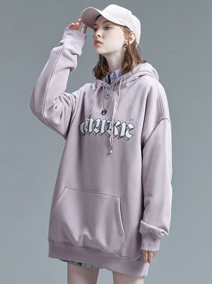 Hoodie Velvet Bear Logo American Pink Bag