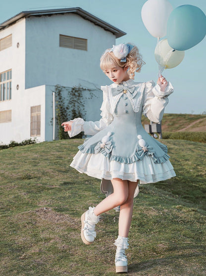 Süßes Lolita-Kleid. Magisches Reservat-Mädchen, mädchenhaft