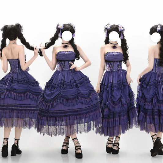 Ilyiana Iris Lolita Set – Top / Corset / Skirt / Bonnet