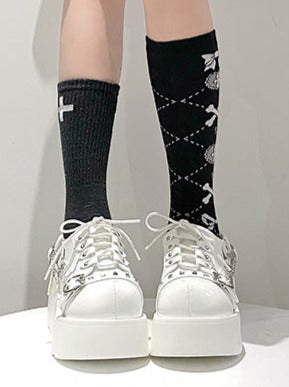 Punk Platform Shoes Studded Lolita