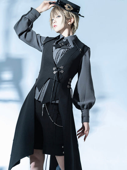 プリンスダークロングレトロハンサムベスト