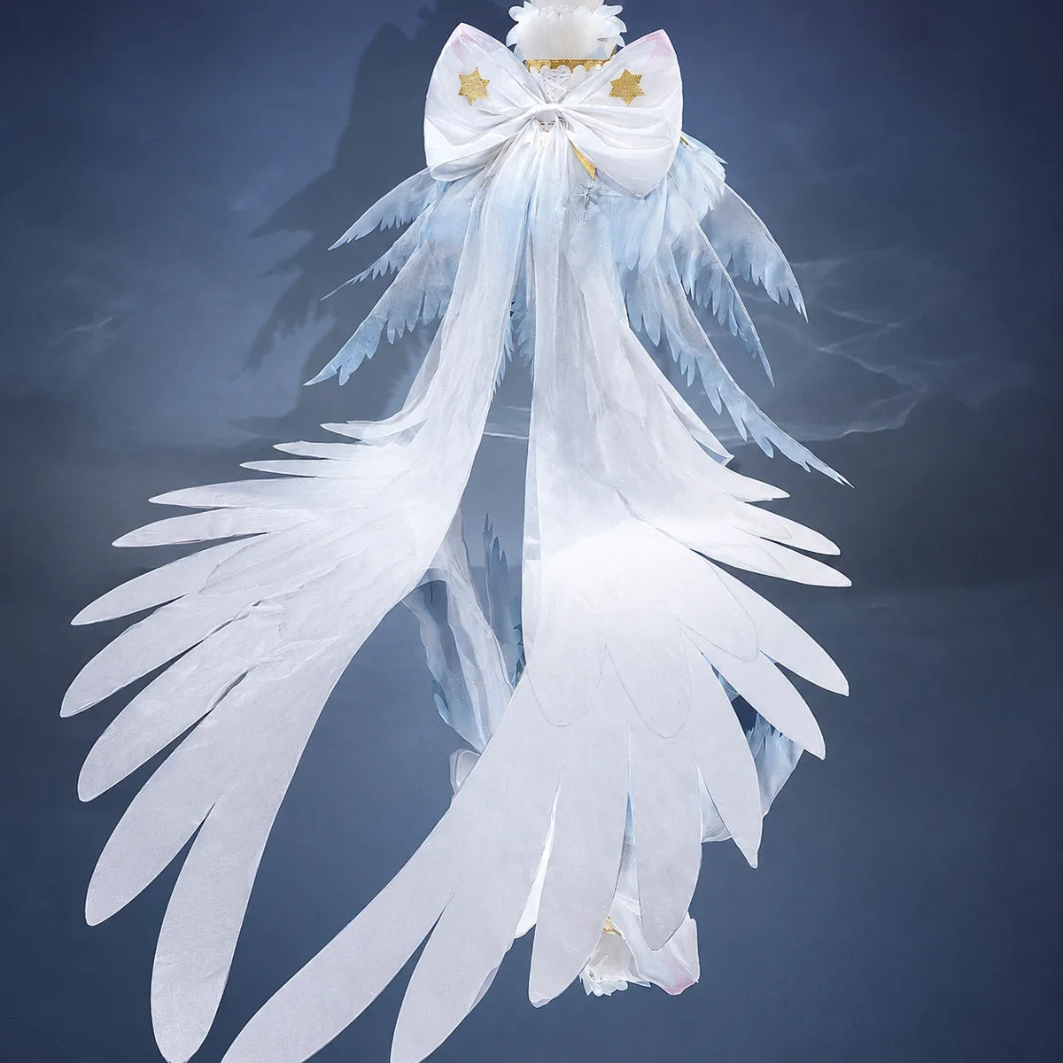 Sakura Snow Angel rear waist bow and long wing-shaped trailing panels