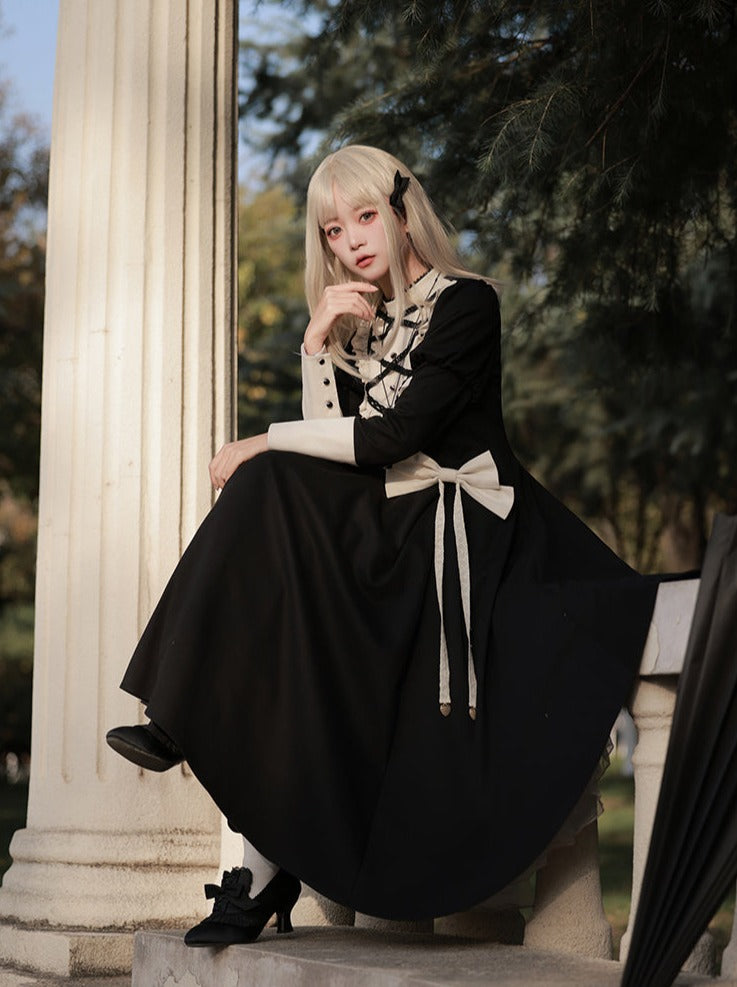 Pre-order Lovelac Lace-up release Bow Lolita High Big Neck