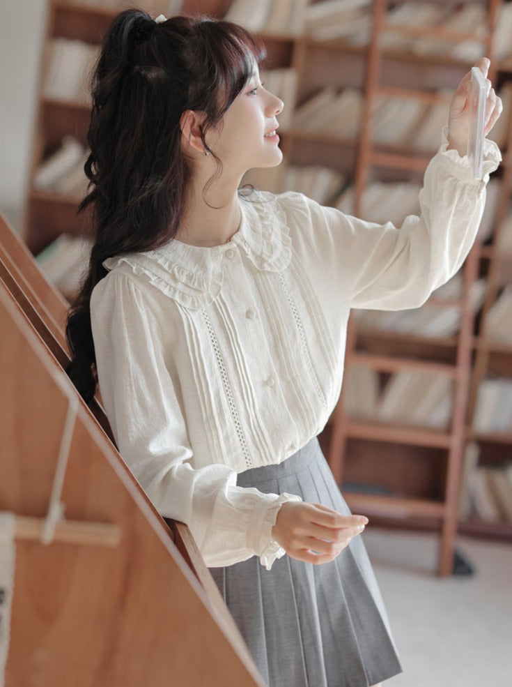 Retro Lace Doll Blouse Collar