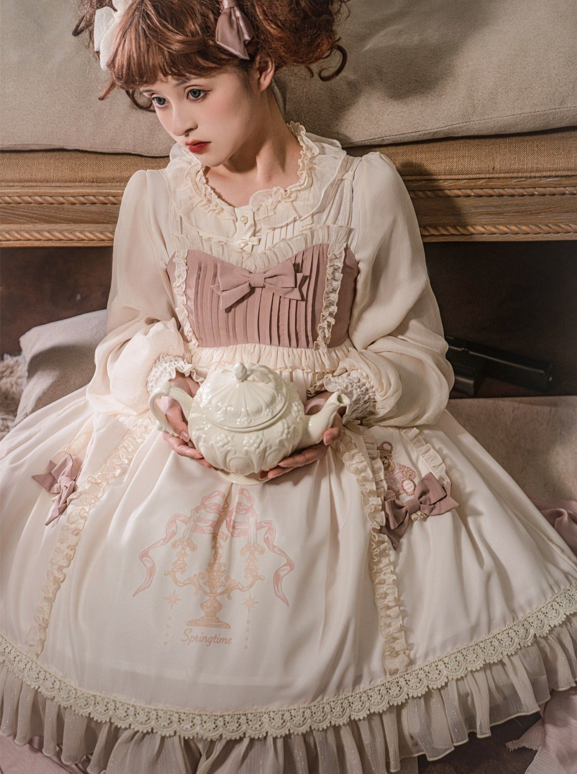 スカート スウィートサス ベアリボン