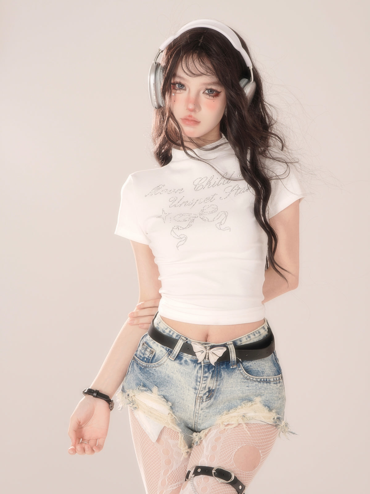 Ditis High Breeze Kleines Top mit kurzem Kragen