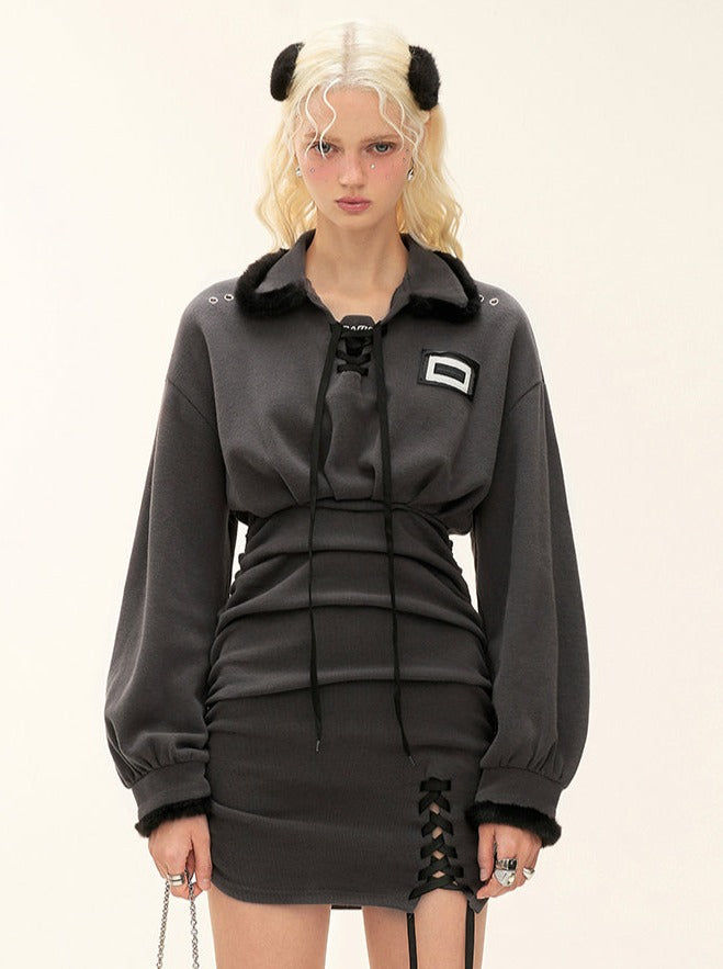 Hot Mod Style Mädchen Casual Slim Kleid