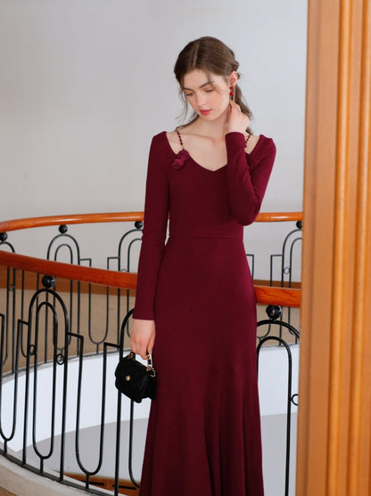 キャミソール ローズ ローズフラワー クイーン ドレス カーディガン