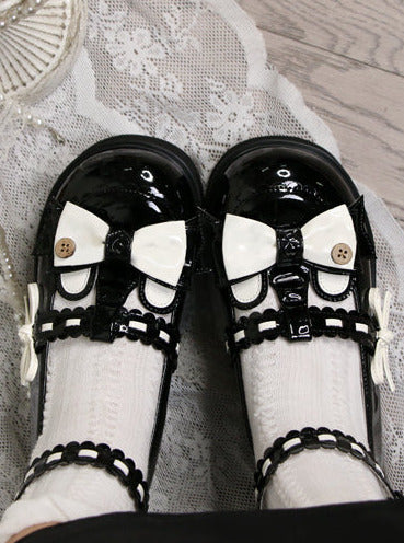 Single Lolita Flat Round Toe Shoes