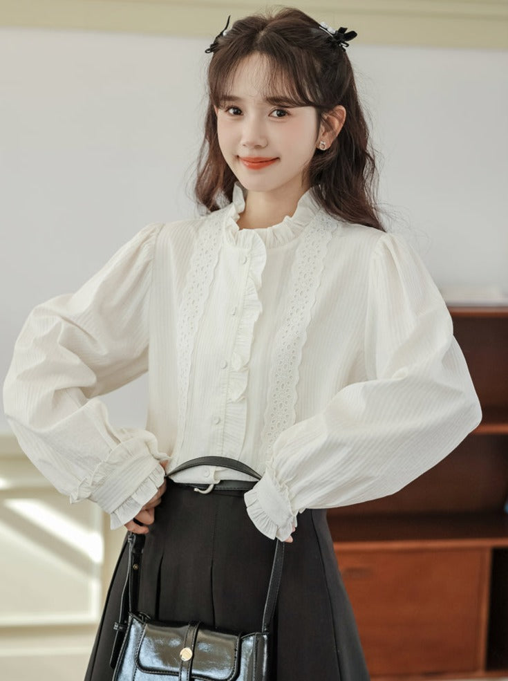 ブラウス ガーリー レース エレガント