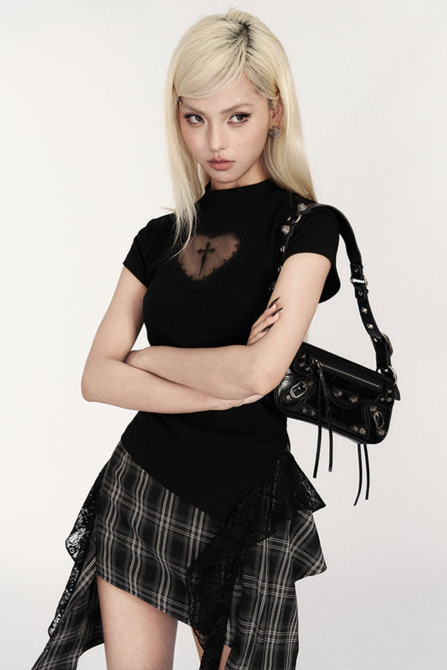 フィットクロップTシャツ スパイススリム