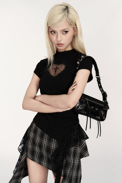 フィットクロップTシャツ スパイススリム