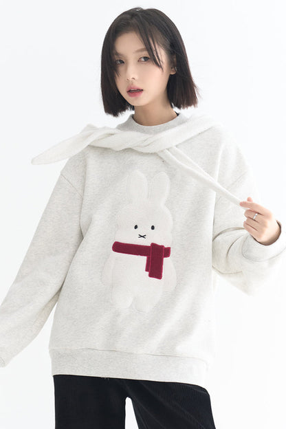 モチーフスウェットシャツ ウサギ