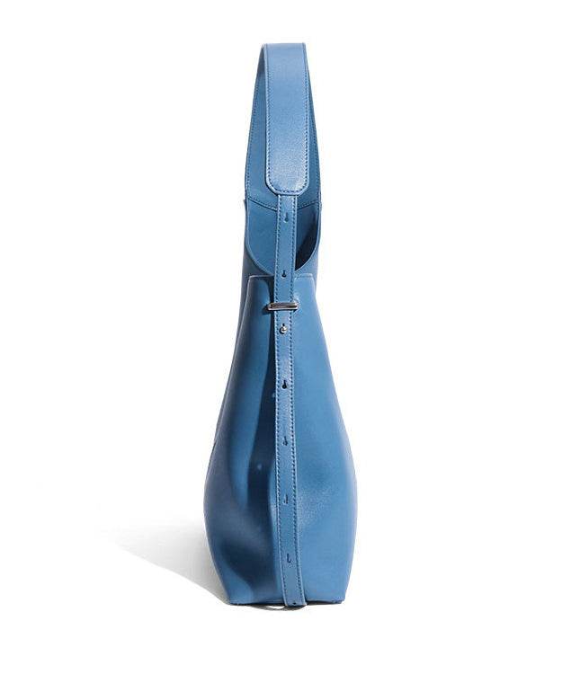 Design Große Kapazität Leder Blau Kalbsleder Schulter Original Tasche