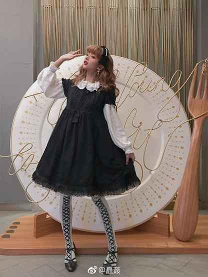 Ribbon Baby Schnürschleife Strick-Overknee-Strümpfe aus Baumwolle