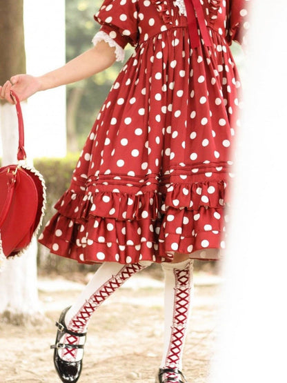 Ribbon Baby Schnürschleife Strick-Overknee-Strümpfe aus Baumwolle